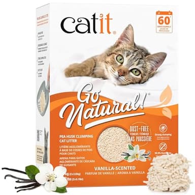 Catit Go Natural! Arena Guisantes, Aroma Vainilla 5.6 kg