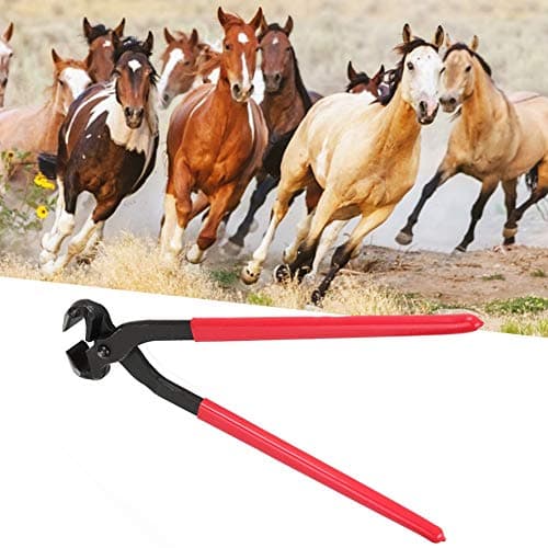 SustVita Pezuña de cuchillo de caballo, herramienta de uñas para herrar caballo, kit de herramientas de corte de pezuña, alicates de garra para tirar de clavos, pinzas de cable, alicates de herradura