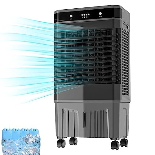 3 en 1 Climatizador Evaporativo, Enfriador de Aire Acondicionado Portatil sin Tubo Exterior, Oscilación Automática de 3 Velocidades, Sincronización de 12 H, 40 L Tanque de Agua (Size : Mechanical)