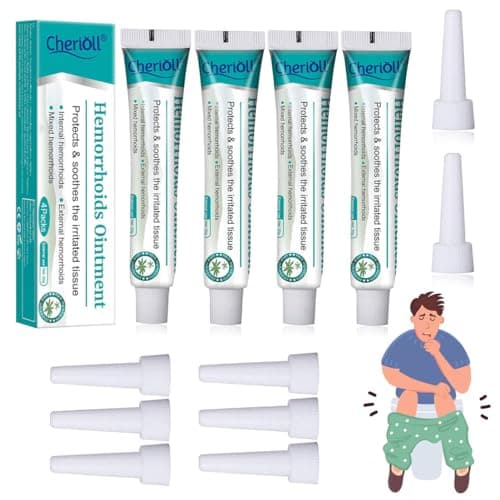 Pomada Para Las Hemorroides, Crema Para Hemorroides, Ungüento Para Hemorroides, Para Hombres Y Mujeres, 20g*4 Tubo Asistente 8 Pcs