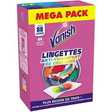 Vanish toallitas anti-transfert de colores x 44 – Lote de 2