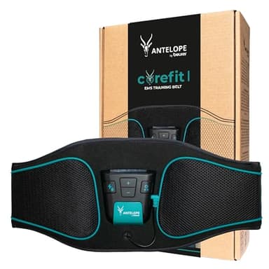 Beurer Antelope Corefit I EMS cinturón de entrenamiento, la estimulación de los músculos abdominales, para la construcción de músculo, 9 programas de entrenamiento, 4 electrodos