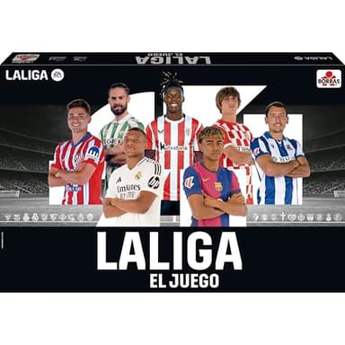 BORRAS - El Juego de LALIGA 24/25, Juego de Mesa de Estrategia basado en la EA Sports. El Juego de Mesa para Amantes del fútbol. Recomendado a Partir de 10 años, Partidas de 60' (20092)