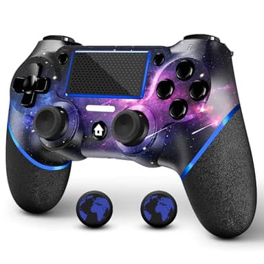 AceGamer Controlador Inalámbrico Para Ps4, Controlador De Juego Compatible Con Ps4/Pro/Slim/Pc, Con Turbobotón/Botón Trasero/Doble Vibración/Sensor De Giroscopio De 6 Ejes/Panel Táctil