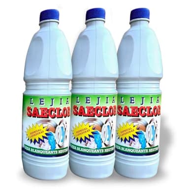 Lejia Especial Lavadora • Lejia Blanqueante Neutra • Lejia Blanqueante Ropa • Blanco Puro • Pack Ahorro de 3 Unidades
