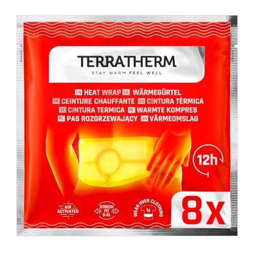 Cintura térmica - 12h de calor profundo calmante - Parche de calor para espalda - Faja lumbar de calor - Parche calentador - activación por aire - 8 unidades