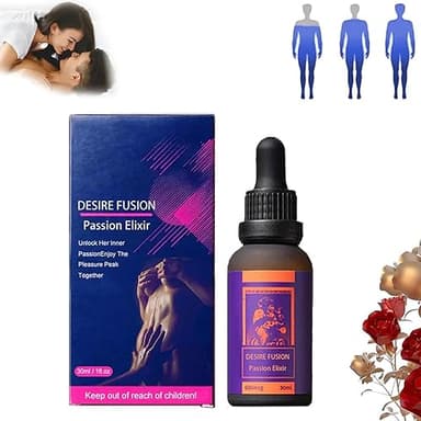 Gotas secretas de modelo mejorado: gotas secretas felices para hombres fuertes, elixir de pasión Desirefusion, gotas orales Pleasurepeak para hombres, spray más fuerte de retardo de larga duración (1