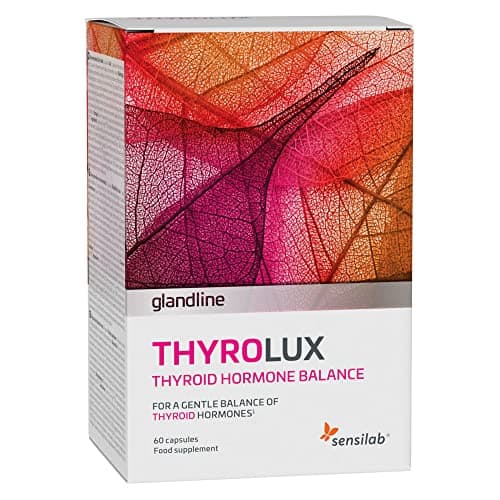 Selenio, Magnesio, Yodo, Zinc, L-Tirosina, Manganeso - Cápsulas de Tiroides - Natural, Sin Hormonas - 60 Cápsulas Vegetales para 30 Días - ThyroLux de Sensilab