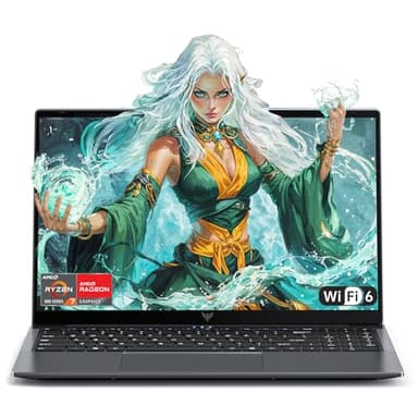 ACEMAGIC Ordenador Portátil Gaming AMD Ryzen 7 5825U MÁX 4,5 GHz (Batería i7-1355U),15,6'' Portátil,RAM 16GB M,2 NVME SSD 512GB,Laptop Gaming,Tarjetas Gráficas AMD,8-Horas, WiFi 6,BT5.2