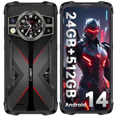CUBOT Kingkong 9(2024) 512GB Movil Resistente Android 14, 24GB+512GB/1TB Movil Irrompible, 10600mAh/33W Movil Todoterreno, 6.58” FHD+(120Hz), 100MP+24MP Visión Nocturna, G99/IP68/4G Dual SIM/NFC