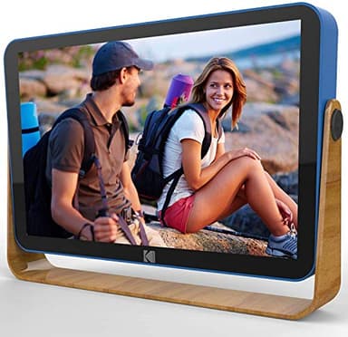 KODAK Marco de Fotos Digital de 10 Pulgadas WiFi Marco Digital con Bateria Recargable, Memoria Integrada de 32GB, HD IPS Touchscreen, Fácil Configuración para Compartir Fotos y Vídeos via USB o App