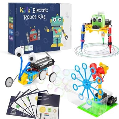 Afufu Juego de Experimentos para Niños 6-14 Años, STEM Juguetes Kit de Ciencias, Kit Científico Construcción de Juguetes Set Electricidad, Kit Eléctrico Física Educativo Regalo de Cumpleaños y Navidad