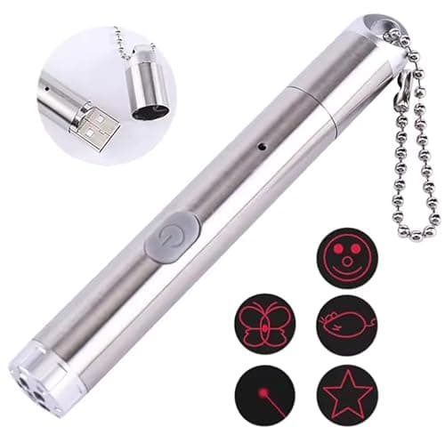 DICOGA®️ Puntero LED para Gatos | Juguetes Interactivos para Gatos, Puntero Led Recargable USB.