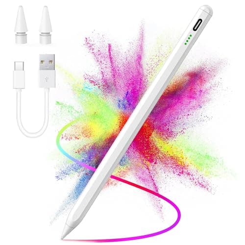 Lápiz para Pantalla Táctil,Lápiz para iPad(2018-2024),Universal para iPad para Escribir/Dibujar con Precisión, Compatibile iPad 10/9/8/7/6, iPad Pro 12.9/11/Air 5/4/3/Mini 6/5