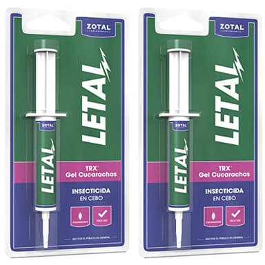 ZOTAL - Letal Gel de Cucarachas - Pack de 2 - Máxima efectividad - 20G - Listo para Usar
