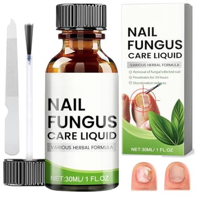 Tratamiento de Uñas de Los Pies, Repara y Regenera para Uñas Dañadas, Reparadores de Uñas Solución, con 1 Lima de Uñas, Pueden Calmar y Nutrir Las Uñas, Estaura el Aspecto Natural de Las Uñas, 30ml