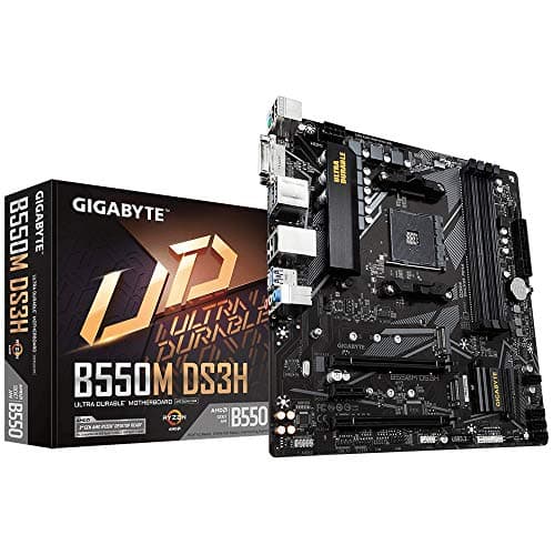 Placa Base Gigabyte Technology B550M DS3H Sockel AM4, Color Black