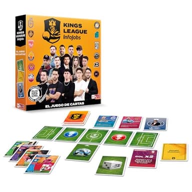 IMC Toys Juego de Cartas Kings League- El Primer Juego de Cartas Oficial de la Kings League NIÑOS y NIÑAS +8 años