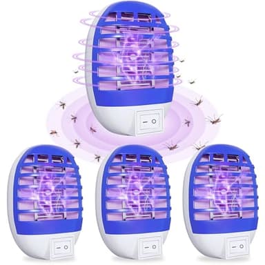 PQETBV LED Trampa portátil para Insectos, Lámpara Antimosquitos Eléctrico, Lampara Antimosquitos Interior para Insectos, Moscas, Polillas, Efectivo de 30m² para Interior