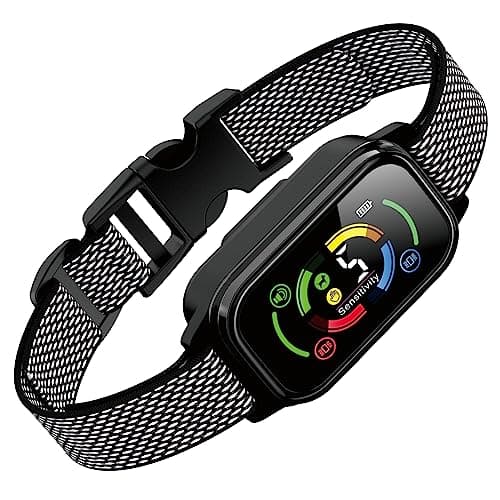 Beoankit Collar Antiladridos Automático para Perros,Detección Inteligente de Ladridos con 3 Modos de Vibración,Sonido y Fuerte Vibración,Sensibilidad Ajustables,Resistente al Agua y Recargable