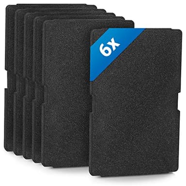 Siegvoll 6 x Filtro para Secadora Beko, Filtro de Espuma para Secadora 2964840100, Filtro de Pelusa para Secador de Condensación y Bomba de Calor 240 x 155 x 11 mm
