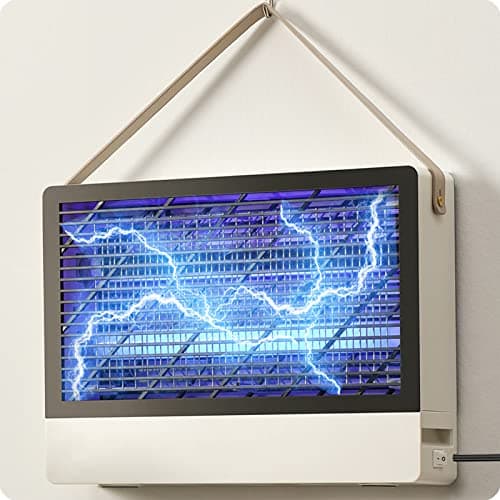 Espectro Hibrido Silencioso Lampara Antimosquitos Interior, Mata Mosquitos Matamoscas Electrico Atrapa Moscas Anti Insectos con 2 Bombillas de Recambio