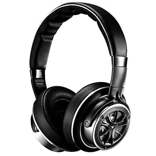 1MORE Triple-Driver HiFi Auriculares On-Ear Hi-Res Audio con Cable, Negro / rojo (1MEJH0006)