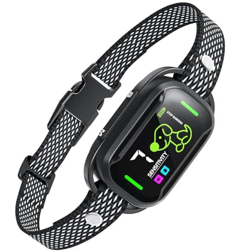 MASBRILL Collar Antiladridos para Perros, Collar Automatico Antiladridos con 3 Modos de Eficiente, Recargable con 7 Niveles de Sensibilidad Ajustables, Adecuado para Perros Grandes y Pequeños