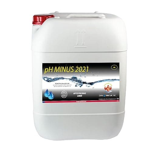 Minorador de pH para dosificación PH Minus 20 litros (25 KG) - Piscinas clorador salino - Reductor pH del Agua - Ácido Sulfúrico al 15%