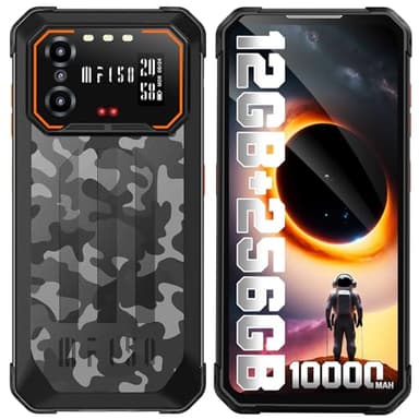 IIIF150 B2 Telefonos Moviles Resistente 2023, 10000mAh, 12GB+256GB Movil Antigolpes, 6.5" FHD+ Android 13,48MP+20MP Visión Nocturna Móvil Irrompible, IP68 Impermeable, 4G Dual SIM/Face ID/NFC/OTG/GPS