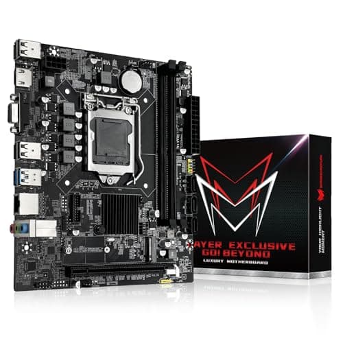 SHANGZHAOYUAN Placa base H110 LGA 1151, placa base para juegos para Intel 6-9th Gen Core i3/i5 Pentium, procesadores Celeron Series, DDR4, PCIe 3.0/2.0, NVME/NGFF M.2, SATA 6Gbps, VAG, compatible con