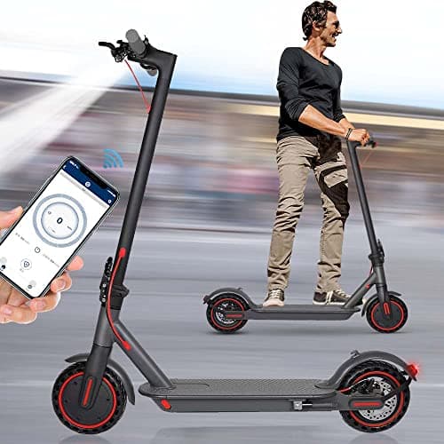 Patinete Eléctrico con Motor de 350 W, Velocidad Máxima 25 km/h, Autonomía 30 km,Patinetas Electricas Neumáticos 8.5 Pulgadas, App de Control Patinete Electrico Adultos
