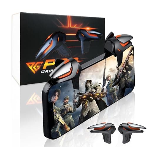 Progameplays Phone Triggers Controller Compatible con iPhone/Android, Disparar y Apuntar Sensible L1 & R1 Pubg Trigger (T1)