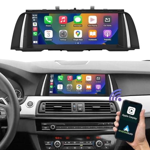 Road Top 10,25 Pulgadas Car Radio Coche con Carplay para BMW 5 Serie F10/F11 2010-2012 Año con CIC Sistema, Soporte para Inalámbrico Carplay/Android Auto/Mirrorlink/Navegación