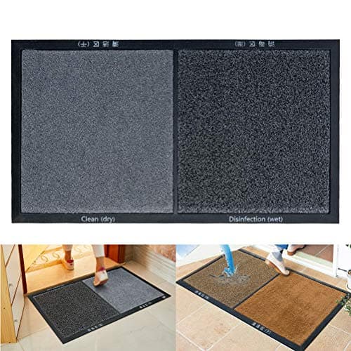 GMWD - Alfombra de suelo desinfectante para el hogar, hotel y restaurante, gris, mediana
