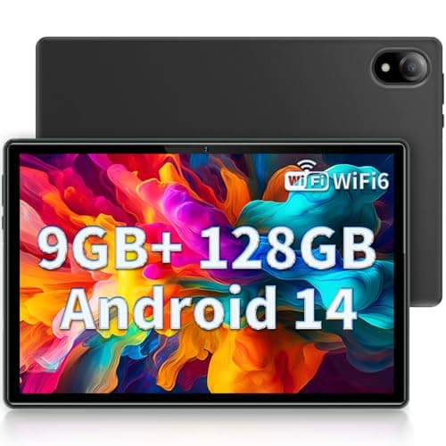 DOOGEE U10 Tablet 10.1 Pulgadas, WiFi 6 Tablet Android 14, 9GB RAM+128GB ROM, 1280 * 800 IPS Tablet PC, 5060mAh, TÜV, OTG, Face ID, Bluetooth 5.0, 8MP+5MP, Gris