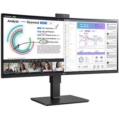 LG 34BQ77QC-B - Monitor UltraWide Curvo, 34", WQHD: 3440x1440px, Pantalla IPS, HDR10, USB Tipo C, Multiposición, Negro