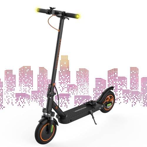 Kukirin Patinete Eléctrico Adultos Todoterreno,Patin Electrico,Scooter Electrico Potente Plegable/Autonomía de 35 km/Ruedas de 10"/Carga máxima 120kg/IP54/Doble Frenos de Disco,M2MAX