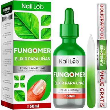 NAIL LAB Tratamiento Fúngico Premium para Uñas de los Pies Extra Fuerte - 50ml - Contiene Aceite de Árbol de Té, Hongo de Uñas para las Uñas de las Manos - Lápiz Fúngico de 3ml + Lima de Uñas Gratis