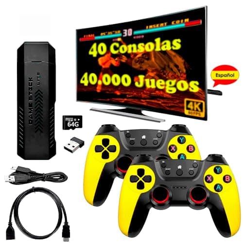 Consola Retro - Consola Portatil - Game Boy - Retro Game Console - Emulador Consola Retro - Game Stick Lite 4k - Game Tv Stick - Videoconsola Retro - Consola Arcade - ARKADIAGAME