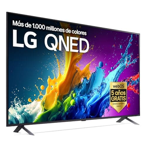 LG 75QNED80T6A 75", 4K QNED, Smart TV, HDR10, WebOS24, Serie 80, Procesador Potente e Inteligente, Dolby Digital Plus, Alexa/Google Assistant, Negro