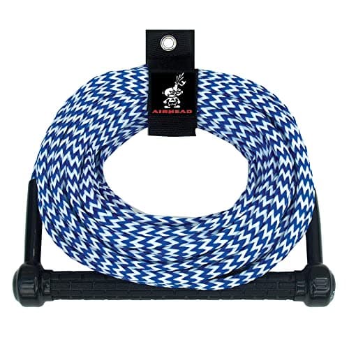 Airhead Cuerda de esquí acuático, Mango de Agarre de Tractor, Azul y Blanco, 1 sección, 75 pies