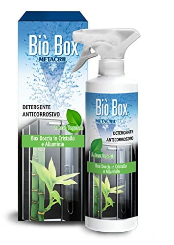 Limpiador y desincrustante anticorrosivo ideal para cabinas de ducha con acabados delicados o perfiles de aluminio. Bio Box de 500 ml