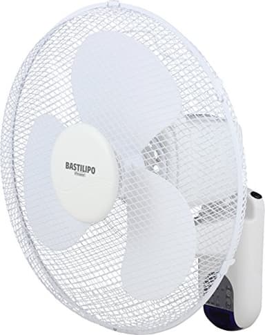 Bastilipo - Ventilador de pared de 40 cm con mando a distancia, 50 W, blanco, Calahonda