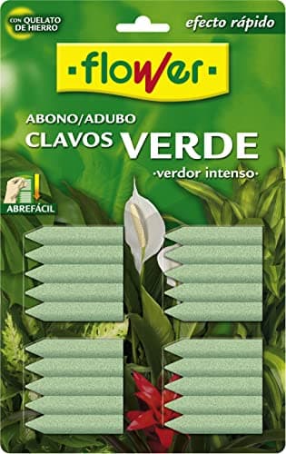 Flower Abono Clavos Verde, ( Blister 20 unidades)