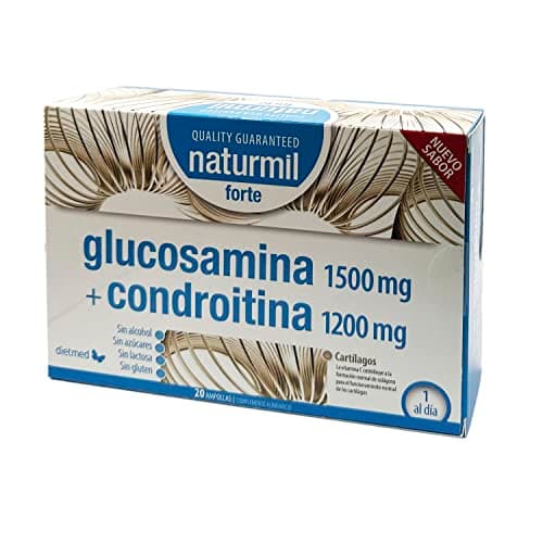 CAMPOS DE ALOE CR Dietmed Glucosamina 1500mg + Condroitina 1200mg Forte - 20 Ampollas