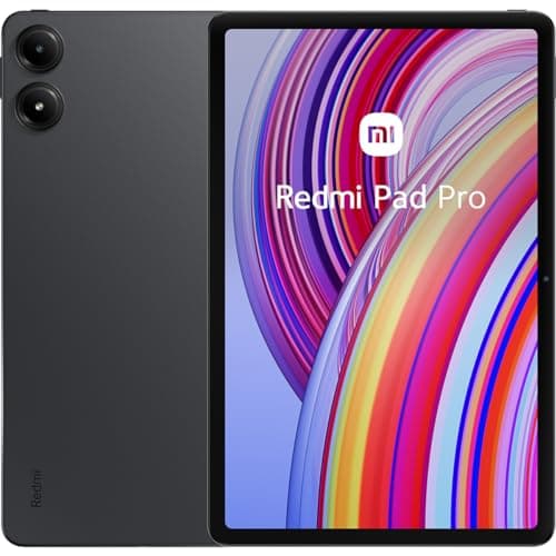 Xiaomi Redmi Pad Pro – Tablet de 12,1” 2,5K (Snapdragon 7s Gen 2, 6GB de RAM, 128GB de ROM, 4 Altavoces, WiFi + Bluetooth 5.2, batería de 10000 mAh, Cargador no Incluido), Gris (Versión ES)