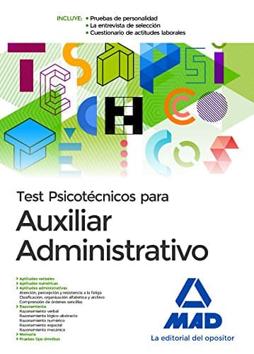Test Psicotécnicos para Auxiliar Administrativo