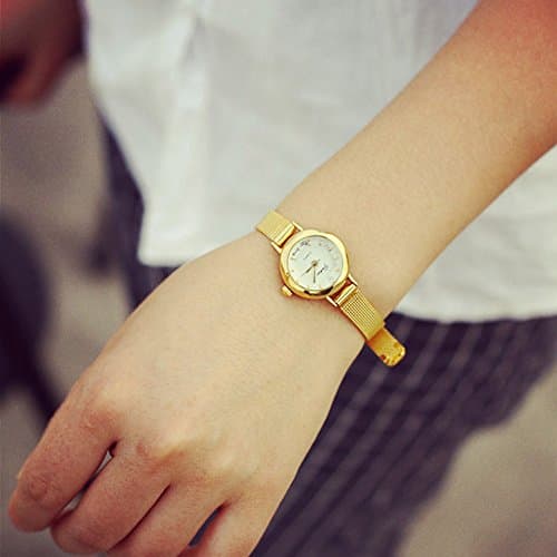 Reloj pequeño para mujer, reloj de pulsera analógico de cuarzo para mujer de menos de 50 años, Como se muestra en la imagen., talla única