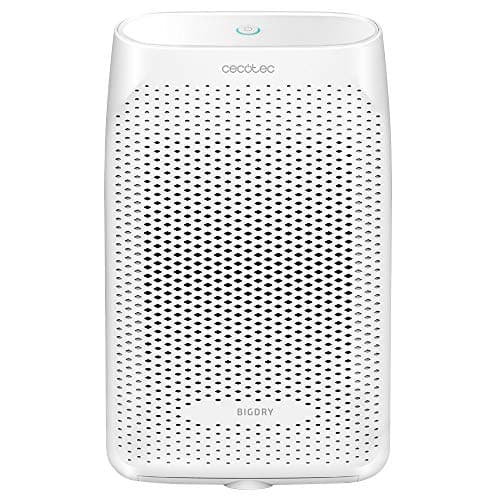 Cecotec Deshumidificador eléctrico silencioso BigDry 2500 Essential 360-750 ml/día,depósito Transparente de 2 litros, Cobertura hasta 25 m2, Filtro extraíble y Lavable, Apagado automático Título